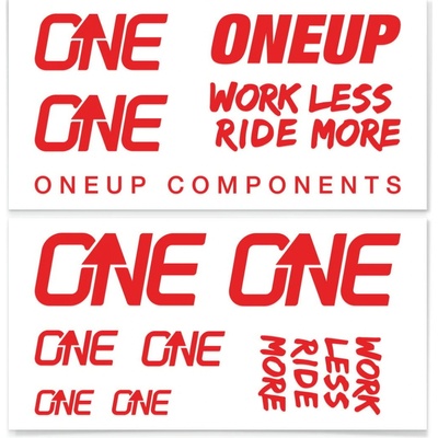 OneUp Decal Kit Handlebar red