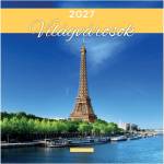Lizzycalendar Стенен календар LIZZYCALENDAR 300x600 мм, вертикален, „Световни градове 2027 (7540227005)