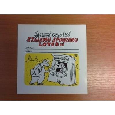 Čestné uznání Sponzor...