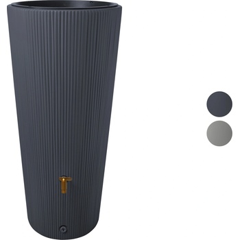 4rain Plastová nádrž na vodu VASO 2 v 1, 220 l (Graphite Grey)