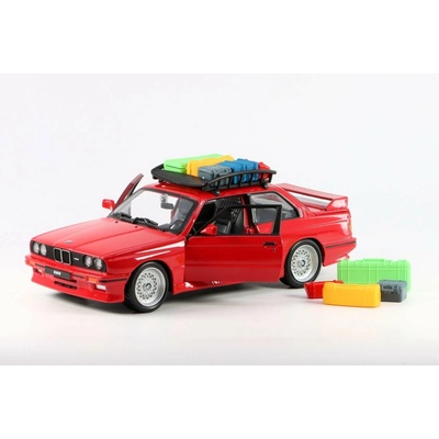 Bburago BMW M3 E30 červené 1988 1:24