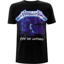 Metallica tričko Unisex Ride The Lightning Tracks Unisex Black