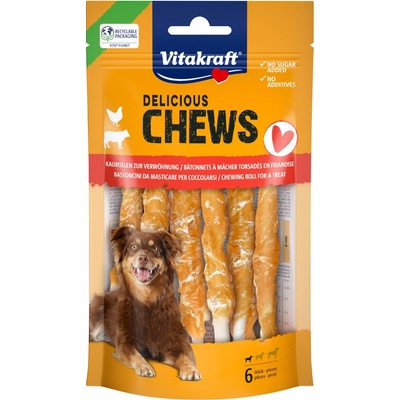 Vitakraft Delicious Chews žvýkací rolky kuřecí S 70 g 6 kusů