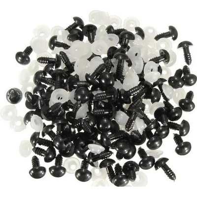 Očička bezpečnostní 1,4 cm černá - 2 ks