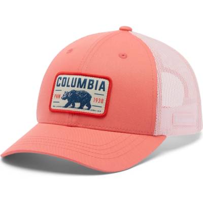 Columbia Детска шапка с козирка Columbia Kid's Columbia Youth Snap Back Cap - Hot Coral / Satin Pink / Bear - размер One Size (904-3954-0911)