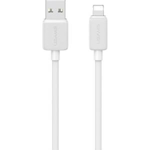 USAMS Кабел USAMS KY Series Lightning 2m, 2.4A, бял (Usa001659)