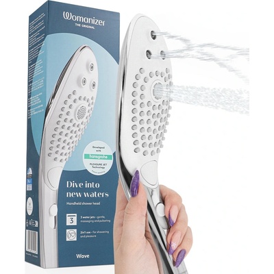Womanizer Wave Shower Head Massager chrome