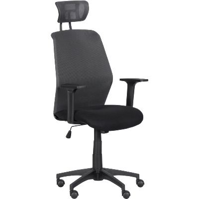 Президентски офис стол Carmen 7535 - тъмносив - черен (3520344_1)