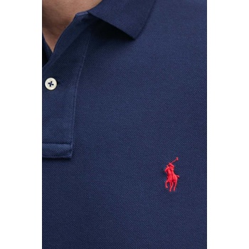 Ralph Lauren Памучна блуза с дълги ръкави Polo Ralph Lauren в синьо с изчистен дизайн (710680790)