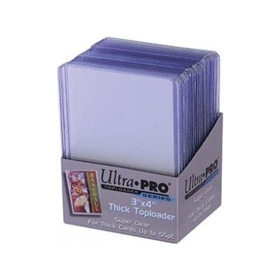 Ultra Pro Toploader 3x4 Thick Clear Regular Obaly 25 ks