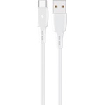Lemontti Wind кабел за бързо зареждане USB-A към Type-C, 0.5 м, бял (LEMCUTYCA)