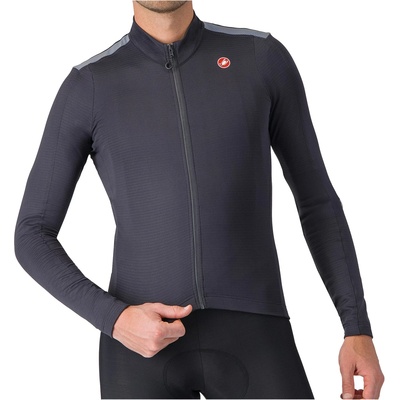 Castelli Мъжка фланелка с дълъг ръкав за колоездене Castelli Puro 4 Jersey Cycling jersey - Dark Grey (056-3780-0112)