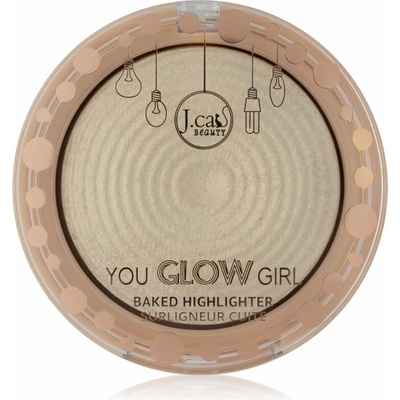 J.Cat Beauty You Glow Girl zapečený rozjasňovač 101 White Goddess 8,5 g