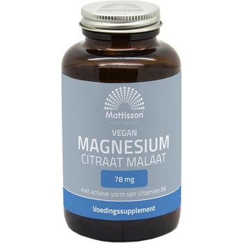 Mattisson Healthstyle Vegan Magnesium Citrat Malat, 120 капсули, Mattisson Healthstyle (MT2327)
