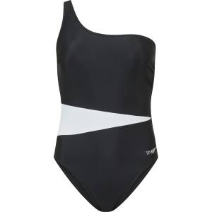 Zoggs Lattice One Shoulder Womens - Black