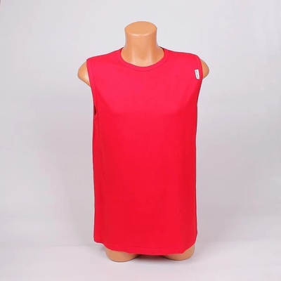 Мъжки памучен потник в червен цвят