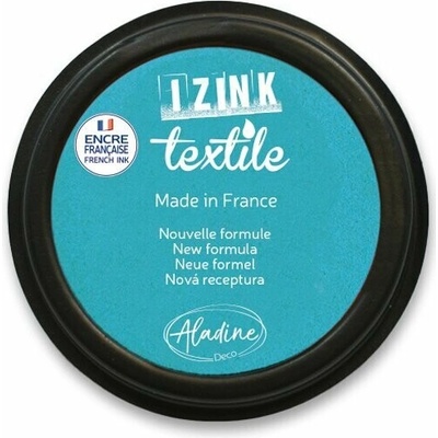 Izink Textile pečiatkovací vankúšik tyrkysová