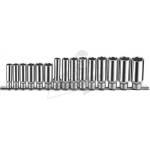 FORCE Комплект удължени шестостенни вложки Force, 1/4"-3/8", 15 броя (JN67301)