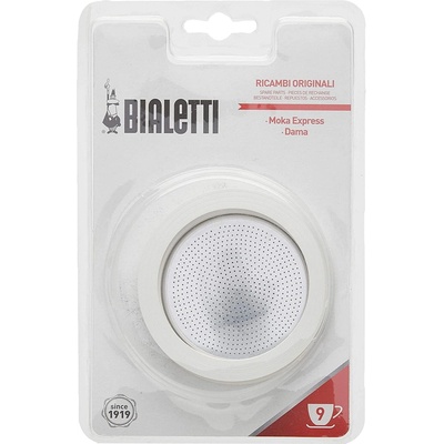 Bialetti 9 hliník sitko + silikonové tesnenie 3 ks