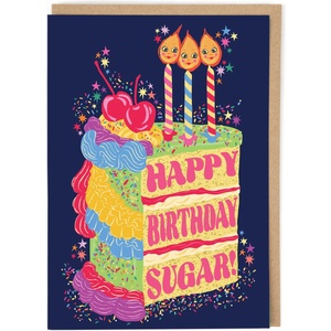 Cath Tate Картичка Cath Tate Happy Birthday Sugar