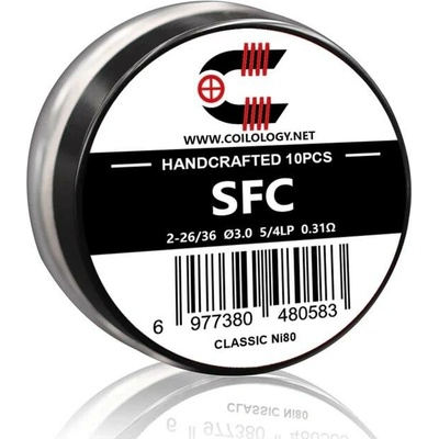 Coilology předmotané spirálky pro DL Staggered Fused Clapton Ni80 0,31 ohm 10ks