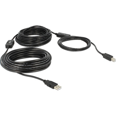 Delock Кабел USB 2.0 Тип A щепсел USB 2.0 Тип B щепсел 20 м