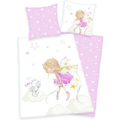Herding bavlna obliečky Víla a králiček 135x200 80x80
