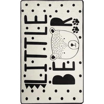 Conceptum Hypnose Черно-бял детски нехлъзгащ се килим , 100 x 160 cm Little Bear - Conceptum Hypnose (876CHL1117)