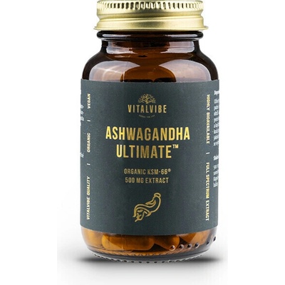 VitalVibe Ashwagandha Ultimate BIO KSM-66 500 mg extrakt 60 kapsúl