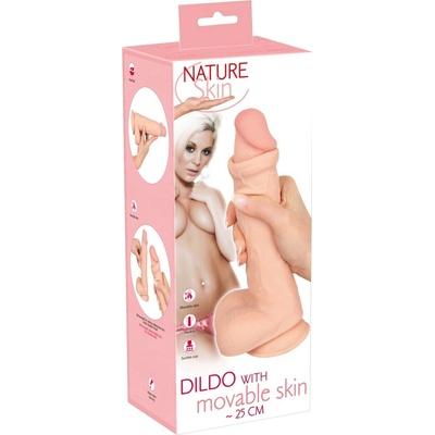 Nature Skin Model L Elastické Dildo 24,7 cm