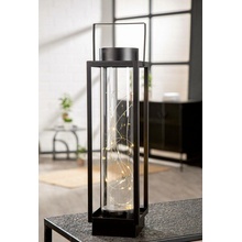 Gilde LED Kovová obdélníková lucerna Luna, 40 cm