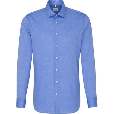SST shirt shaped LSL košeľa s dl. rukávom modrá mid