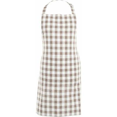 Tiseco Home Studio Gingham zástěra hnědá/šedá