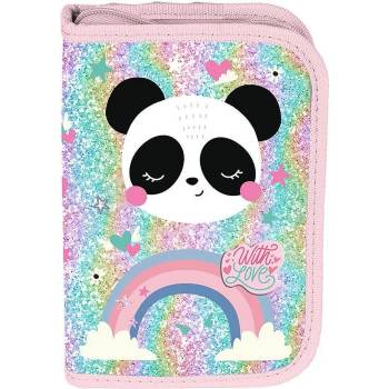 PASO Несесер Paso Panda - With Love, с 1 цип и 2 крила (PP25PB-001BW)