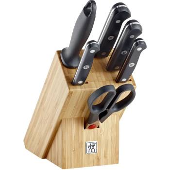 ZWILLING Комплект ножове с блок GOURMET, 7 бр. , бамбук, Zwilling (ZW36131002)