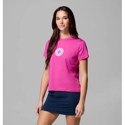 Columbia Parsons Point™ SS Graphic T Shirt dámske tričko Fuchsia Heather Gem Focused