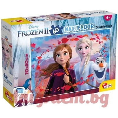 Lisciani Пъзел lisciani 72286 - 60 части - Замръзналото кралство 2, двулицев пъзел (li72286)