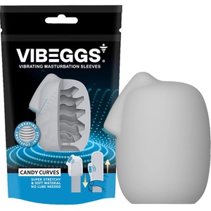 VIBEGGS Candy Curves Vibrating Masturbation Sleeve White