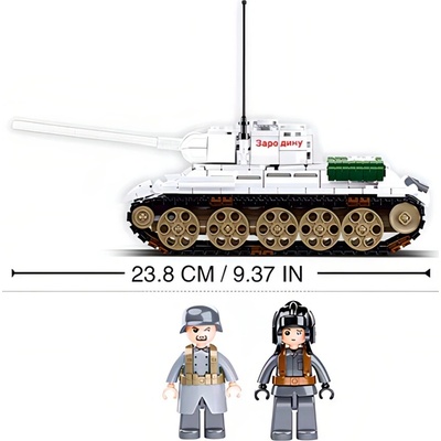 Sluban B0978 Biely tank T-34/85