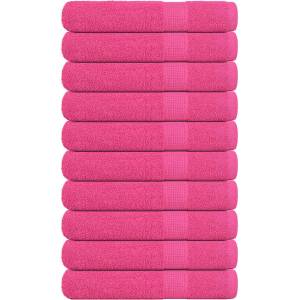 vidaXL Кърпи за сауна FROGN 10 бр. Розови 80x200 см 360 г/м2 (137057)