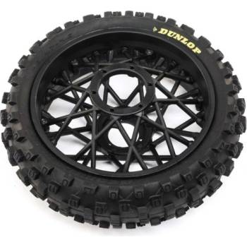 Losi Задна гума с джанта Dunlop MX53, черен диск: PM-MX