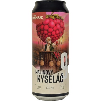 Rampušák Malinový Kyseláč 9° 3,5% 0,5 l (plech)