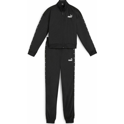 Puma dievčenská súprava ESSENTIALS TAPE TRICOT SUIT CL G čierna biela