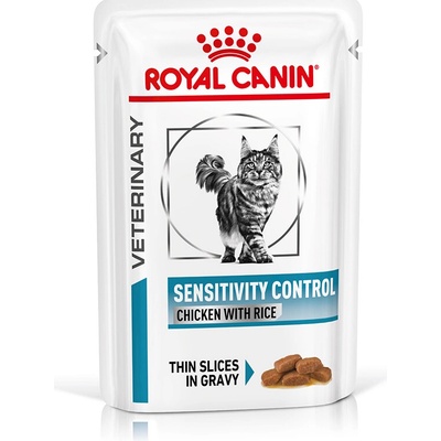 Royal Canin Veterinary Feline Sensitivity Control kuracie s ryžou v omáčke 24 x 85 g