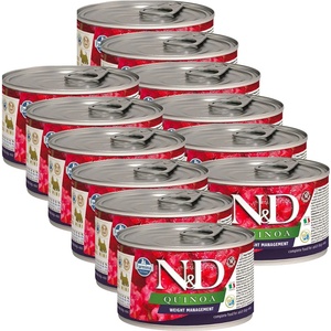 N&D Quinoa Adult Weight Management Mini 12x140 g