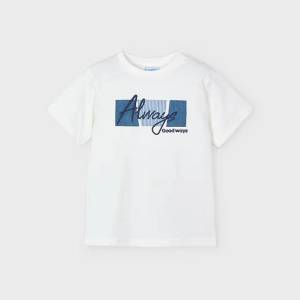 MAYORAL Тениска къс ръкав Always Сметана за мини момче Майорал