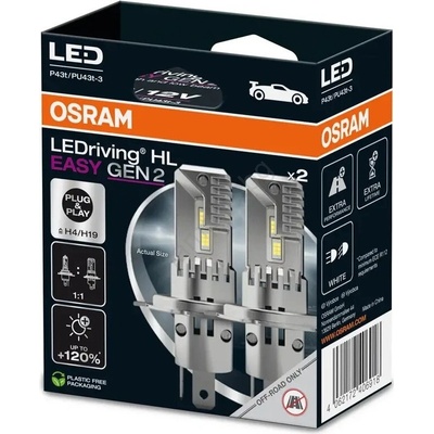 OSRAM LEDriving HL EASY GEN2 H4/H19 25W 12v 2x (64193DWESY2-2HB)