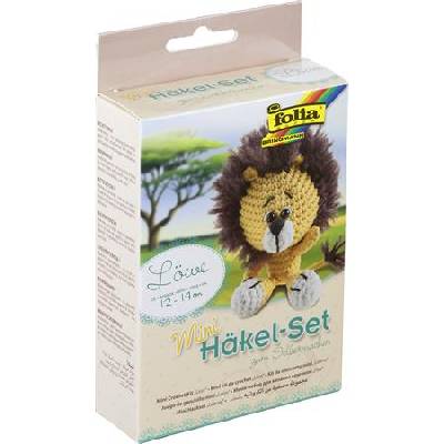 Комплект за мини плетене на една кука, folia, лъвче (23901)