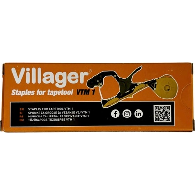 VILLAGER Spony pre viazacie kliešte VTM 1, 1000ks 255561