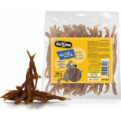 Hau&Miau Mäkké pásky z kačacieho mäsa 500 g